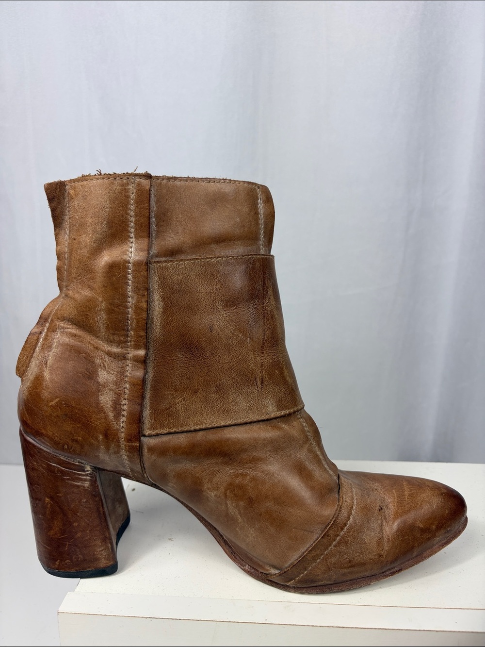 Freebird by Steven Joey Booties in Camel. - Picture 5 of 16